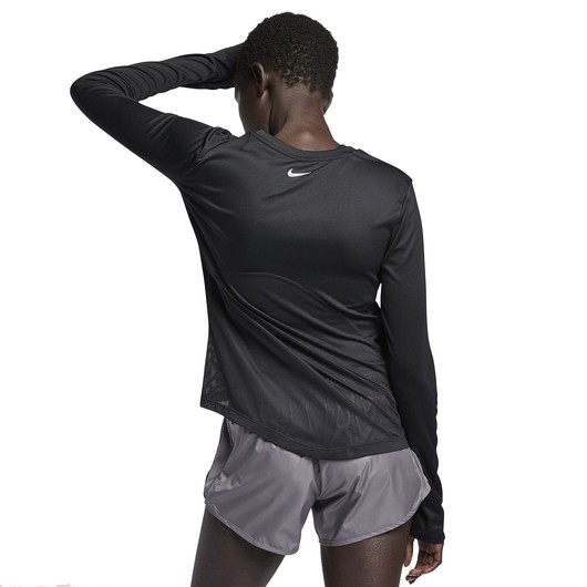Nike Miler Long-Sleeve Running Top Kadın Tişört
