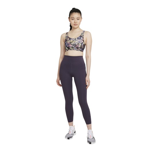 Nike Swoosh Strappy Medium-Support 1-Piece Pad Floral Sports Kadın Bra