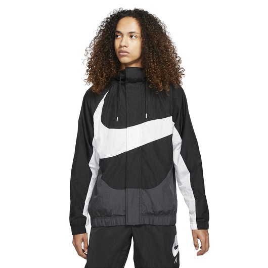 Geç kapanıyorum boyun  Nike Sportswear Swoosh Woven Lined Full-Zip Hoodie Erkek Ceket DD5967-010 |  Barçın