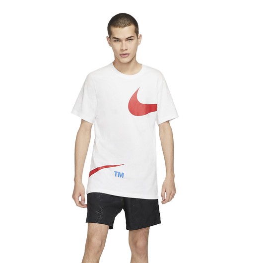Nike Sportswear Swoosh Pullover Semi-Brushed-Back Short-Sleeve Erkek Tişört