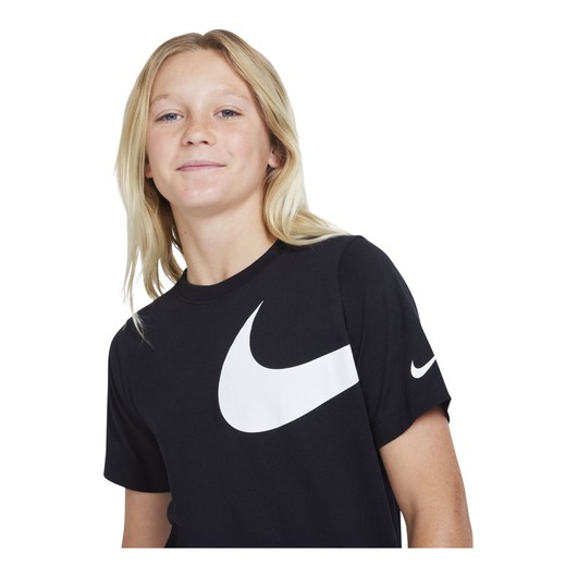 Nike Sportswear Swoosh Pullover Semi-Brushed-Back Short-Sleeve (Boys') Çocuk Tişört