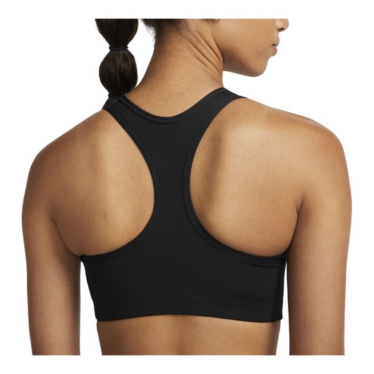 Nike Dri-Fit Swoosh Metalic Graphic Medium-Support Non-Padded Kadın Bra