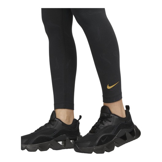 Nike Sportswear Swoosh Printed High-Waisted Dance Kadın Tayt
