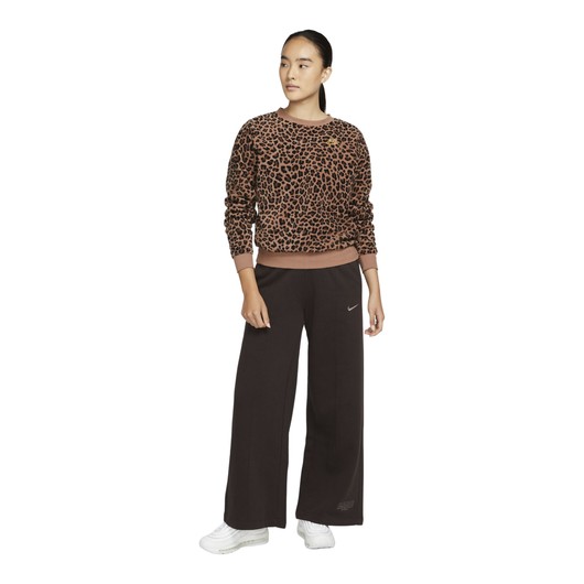 Nike Sportswear Leopard Printed Fleece Kadın Sweatshirt