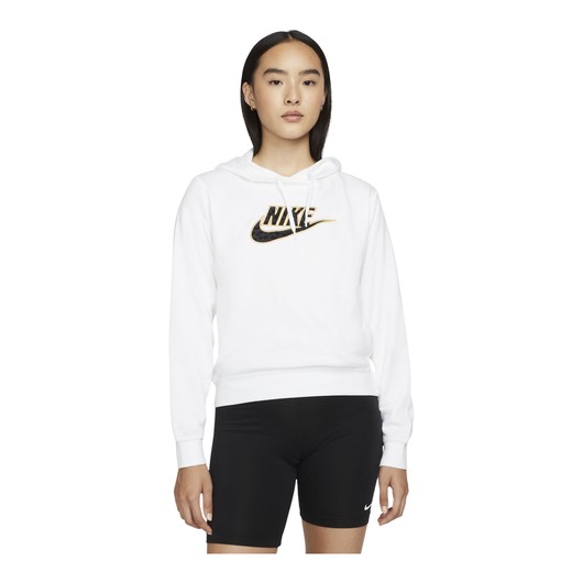Nike Sportswear Fleece Futura Leopard Graphic Print Hoodie Kadın Sweatshirt
