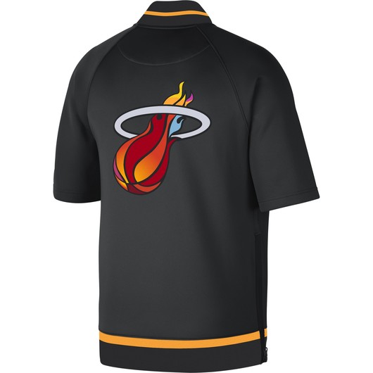 Nike Miami Heat Showtime City Edition Dri-Fit NBA Full-Buttoned Short-Sleeve Erkek Ceket