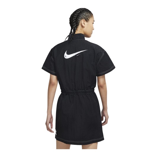 Nike Sportswear Swoosh Woven Half-Zip Short-Sleeve Kadın Elbise