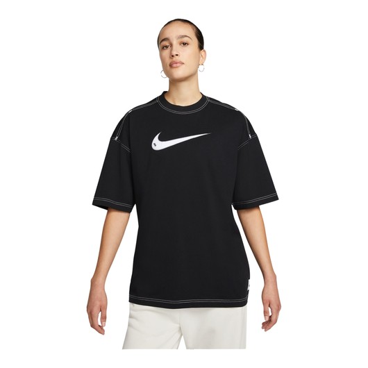 Nike Sportswear Swoosh Wide Cut Short-Sleeve Kadın Tişört