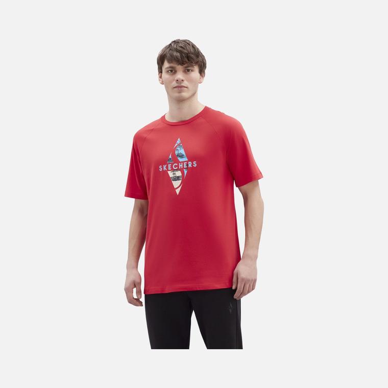 Skechers Diamond Logo Graphic Short-Sleeve Erkek Tişört