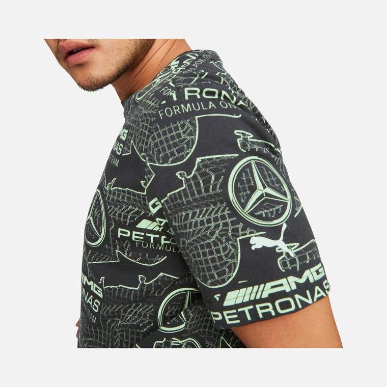 Puma Mercedes F1 AOP Logo Short-Sleeve Erkek Tişört