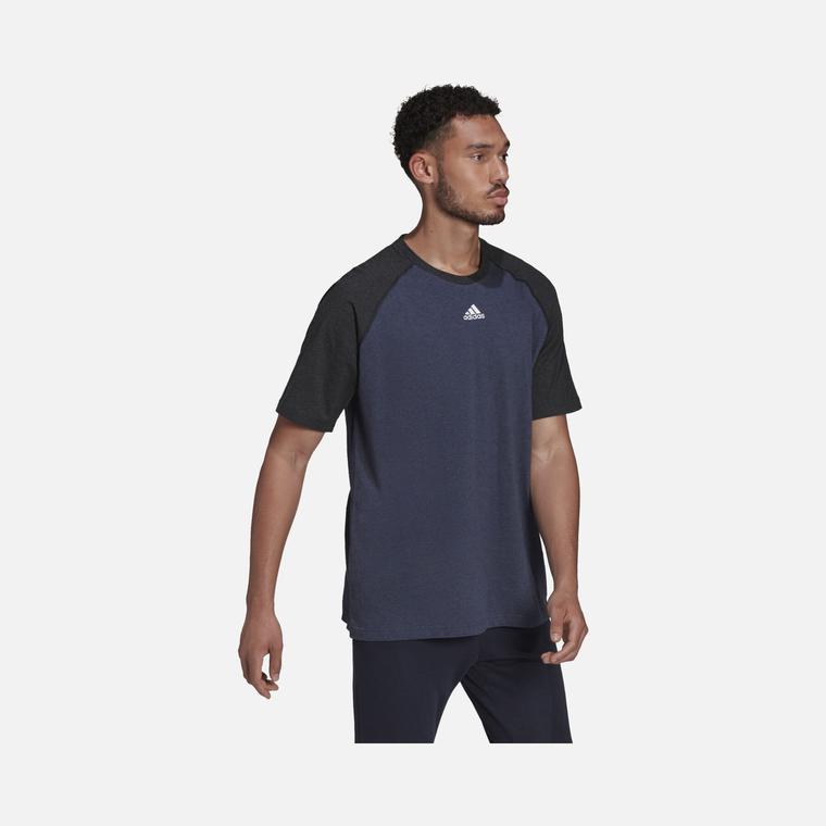 adidas Sportswear Essentials Melange Short-Sleeve Erkek Tişört