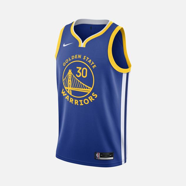  Nike Stephen Curry Warriors Icon Edition 2020 NBA Swingman Jersey Erkek Forma